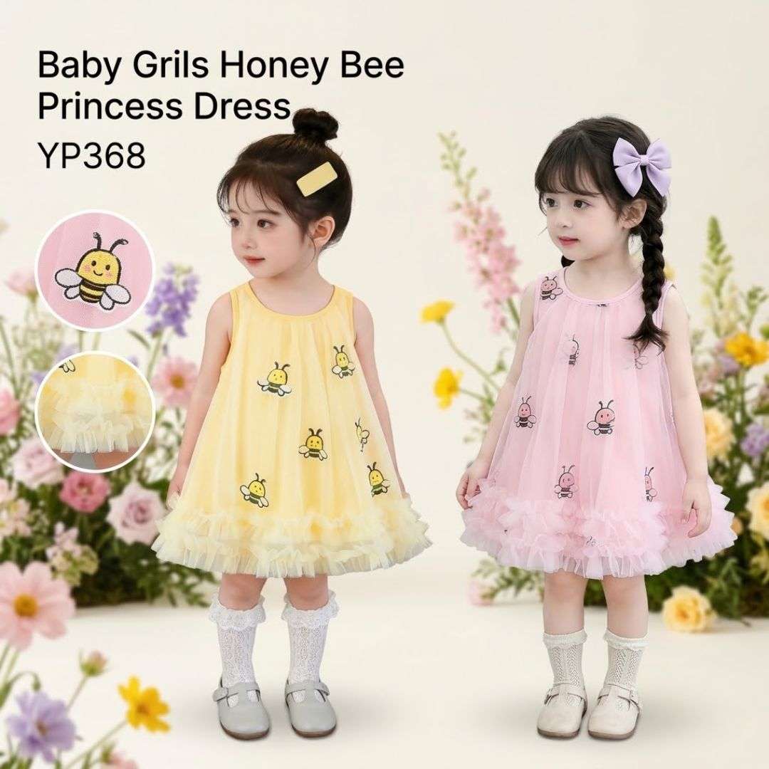 Baby Grils Honey Bee Princess Dress